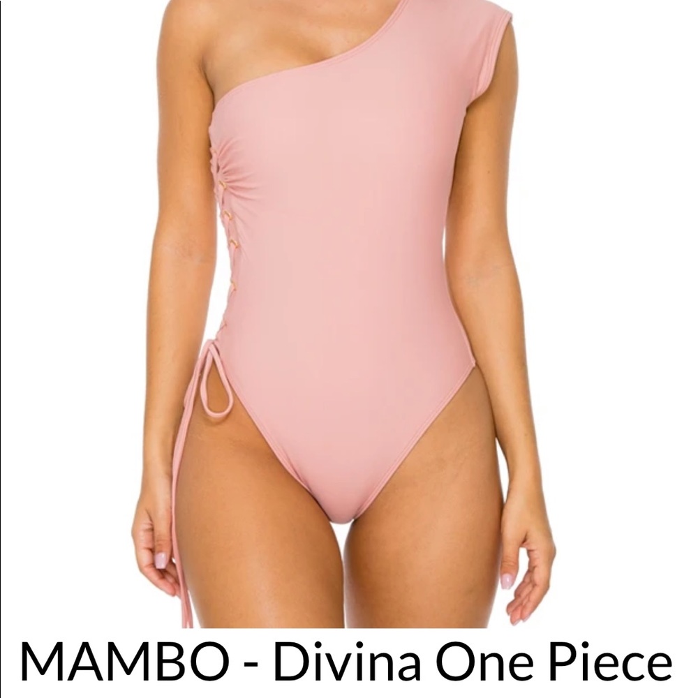 Luli Fama M One piece off the shoulder swimsuit